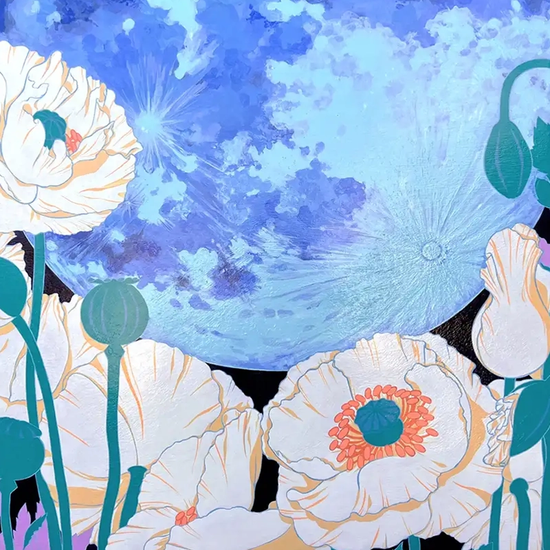 Thumbnail for Artist Bohwa Kim's 2021 painting 'Goodnight'