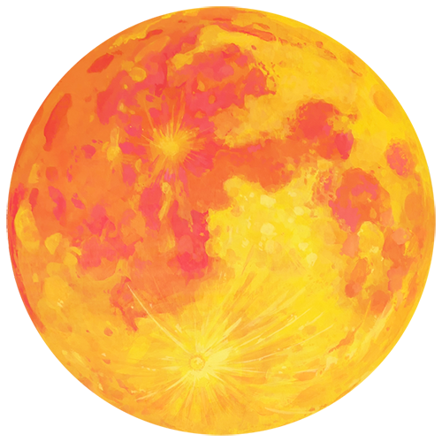 Artist Bohwa Kim's moon logo
