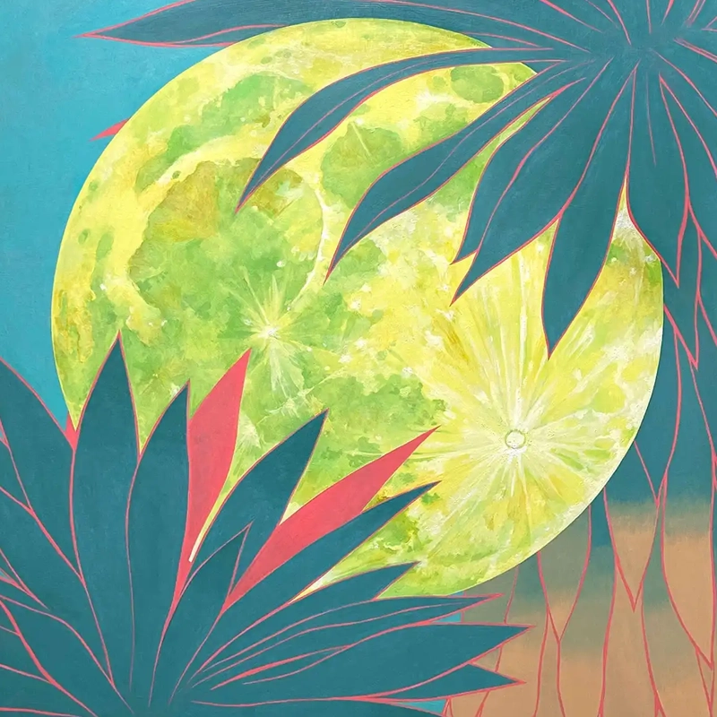 Thumbnail for Artist Bohwa Kim's 2023 painting 'The Moon and Yucca'